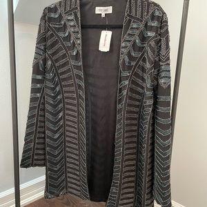 Beaded black blazer